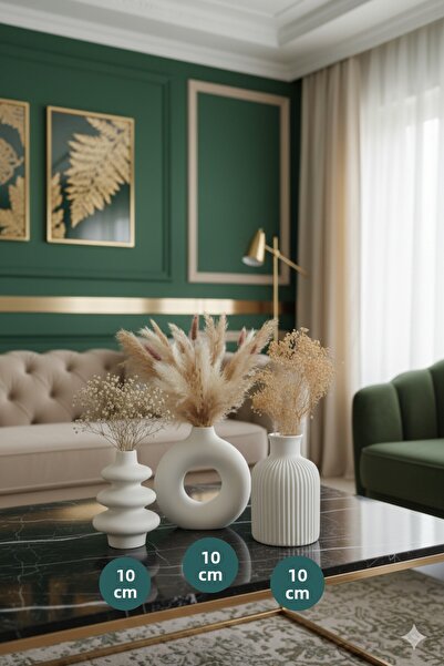 muffag Set de 3 vaze în stil nordic, boeme, cadou Pinterest, set de vaze din ...