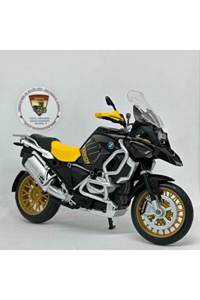 MotoGarage Bmw R1250 Gs 1:12 Diecast Model Motorcycle – Yellow Black Metal Mo...