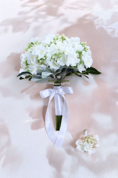 Yapay Çiçek Deposu Deep Love Bridal Bouquet Set of 2