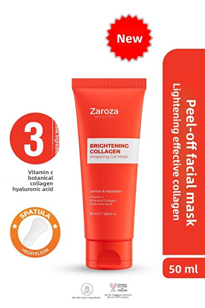 ZAROZA قناع كام - قناع الوجه القابل للتقشير المُفتِّح (بالليمون والماندرين) ف...