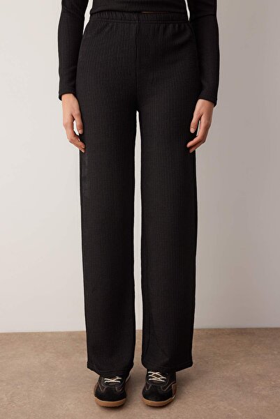 Trendyol Collection Black Knitted Bottom - Top Set Twoaw26Au00141