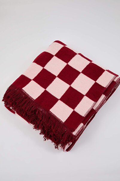 TRENDYOLMİLLA HOME Double Checkerboard Pattern Blanket 180X220Cm Tphaw26Cb00003