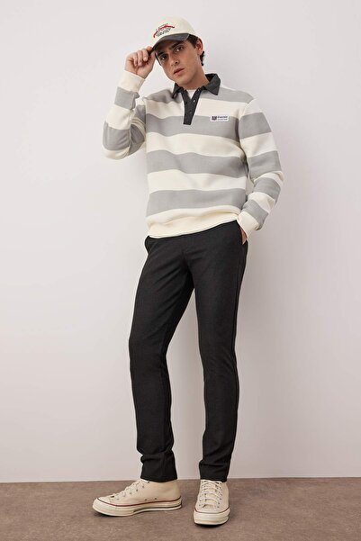 Trendyol Collection Anthracite Men's Trousers Tmnaw26Pl00024