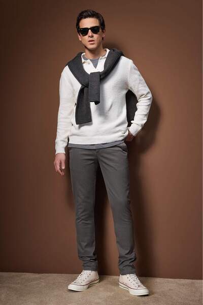 Trendyol Collection Smoked Men's Trousers Tmnaw26Pl00007