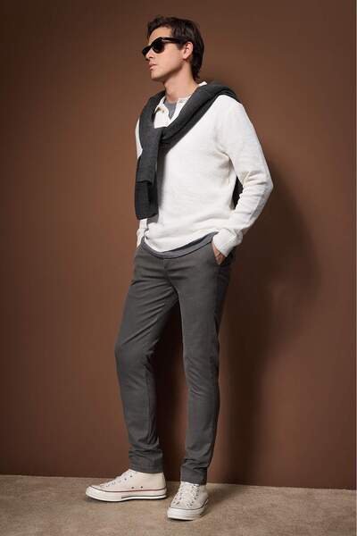 Trendyol Collection Smoked Men's Trousers Tmnaw26Pl00007