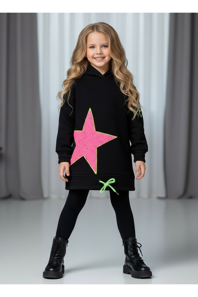 By Piera Παιδικό χειμερινό 3ip φόρεμα με στρίφωμα 0229964