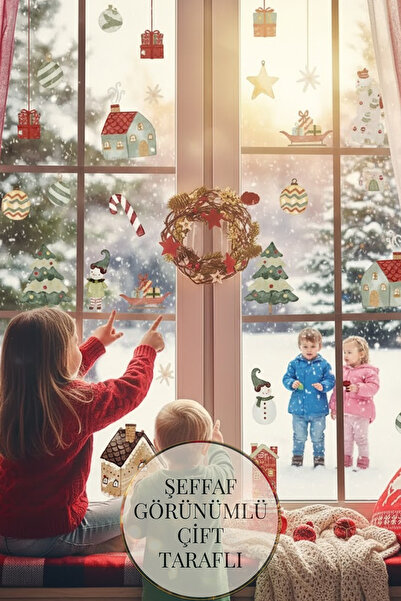 Kt Grup Yeni Yıl Yılbaşı Hoşgeldin 2026 Yeni Sezon Şeffaf Çift Taraflı Cam Ka...