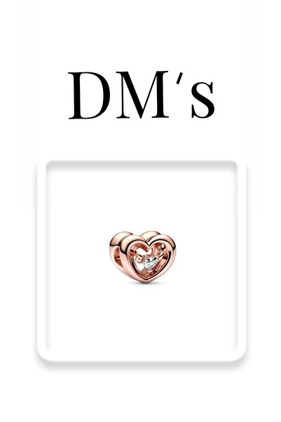 DM’s Silver Kalp Asılı Taşlı Gümüş Charm’ı