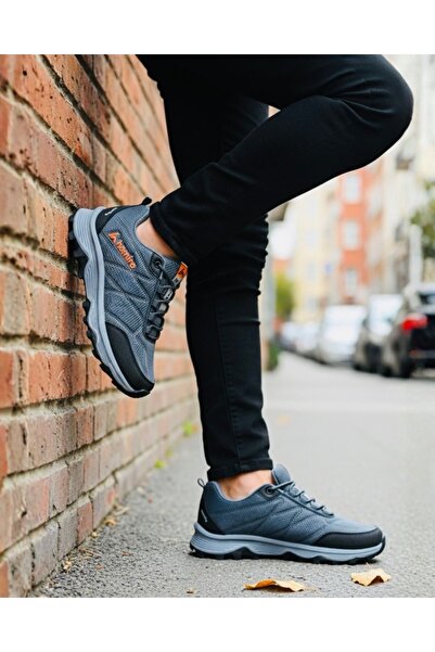 homiro Men's Waterproof Poly Sole Fuspedli Sports Shoes - Smoked