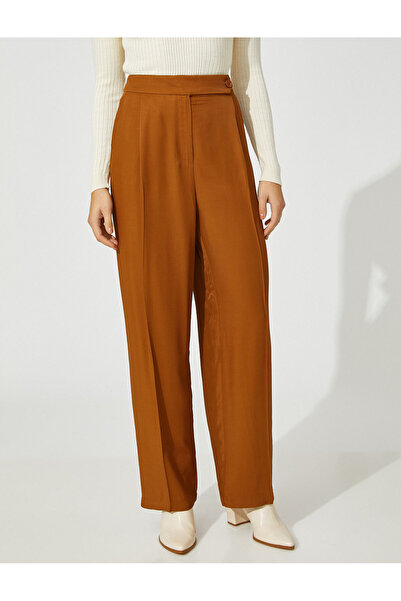 Koton Palazzo kalhoty s hedvábným efektem