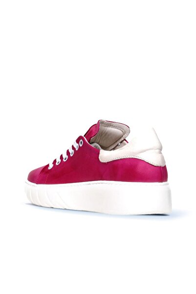 BUENO Dámská sportovní obuv z fuchsiové kůže - 01wr4802