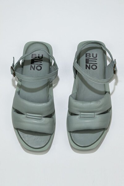 Bueno Shoes Τυρκουάζ Δερμάτινα Γυναικεία Σανδάλια - 01ws2824 Μοντέλο