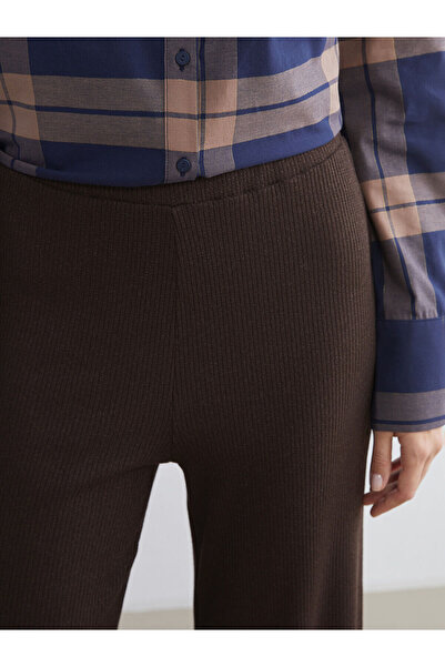 LC Waikiki Wide Leg Women's Trousers with Elastic Waist