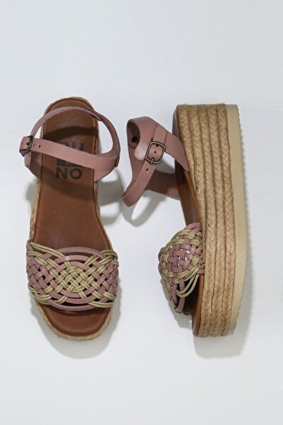 Bueno Shoes بودرا ديري كادين دولغو توبوكلو إسبادريل صندل 01wu6109