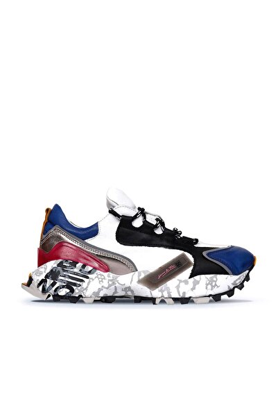 BUENO Shoes Lacivert Deri Kadın Spor Ayakkabı 01wq10604