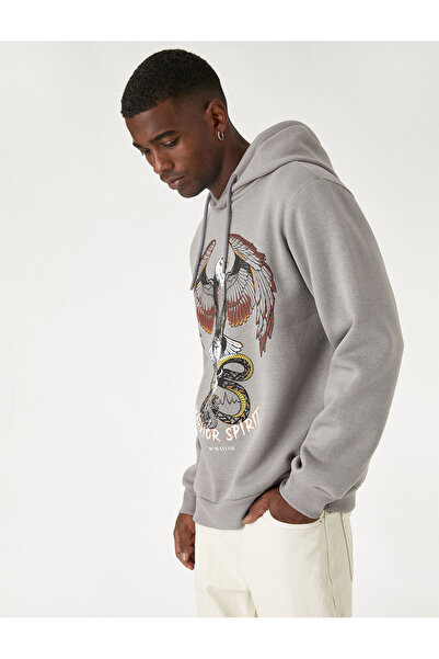 Koton Graues Herren-Sweatshirt 3WAM70580MK