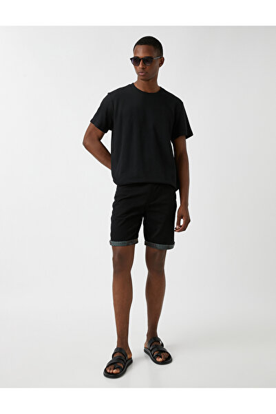 Koton Gabardine-Shorts mit Camouflage-Innenfutter