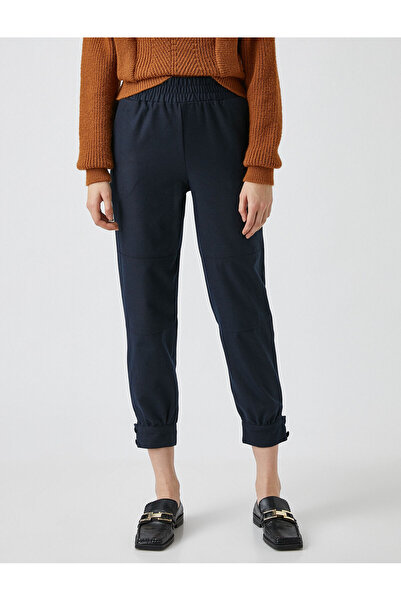 Koton Paçaları Düğmeli Havuç Pantolon