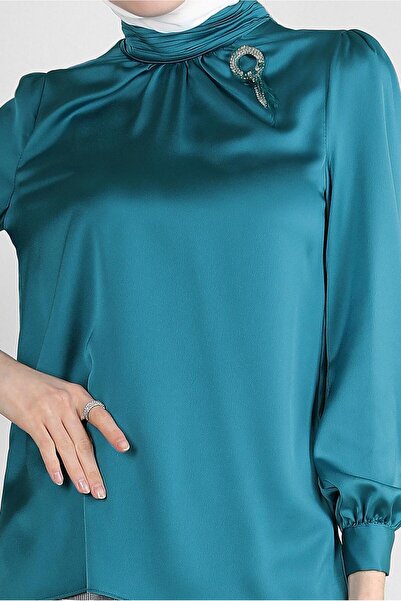 Alvina ΠΕΤΡΙΔΙΚΗ ΛΕΠΤΟΜΕΡΗ ΜΑΝΤΙΚΕΣ ΜΠΛΟΥΖΑ ΜΕ ΚΟΥΜΠΙ 43538