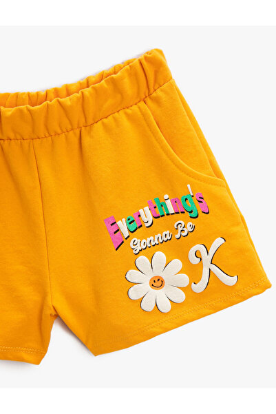 Koton Φλοράλ εμπριμέ σορτς με ελαστική μέση