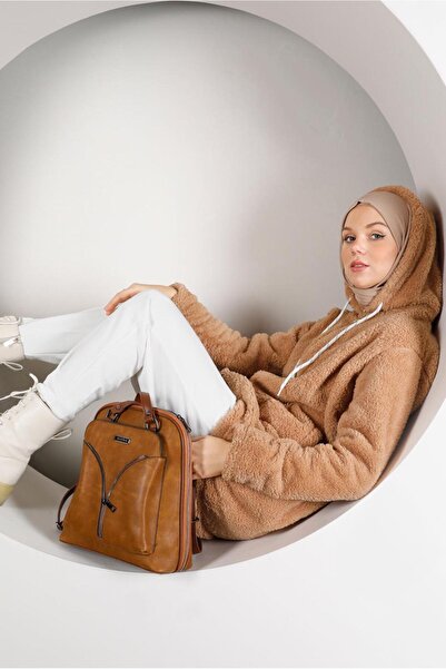 TRENDTESETTÜR Women's Orange (Mustard) Hooded Plush Jacket 50003