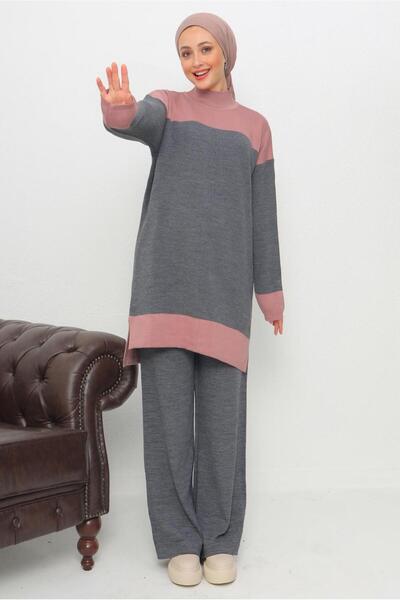 TRENDTESETTÜR Γυναικείο ΣΕΤ ΠΛΕΚΤΟ ΠΑΝΤΕΛΟΝΙ ΜΕ ΚΟΛΑΡΟ ΤΙΜΟΝΙ Τ 1108