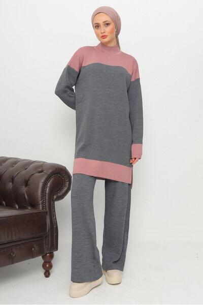 TRENDTESETTÜR Γυναικείο ΣΕΤ ΠΛΕΚΤΟ ΠΑΝΤΕΛΟΝΙ ΜΕ ΚΟΛΑΡΟ ΤΙΜΟΝΙ Τ 1108