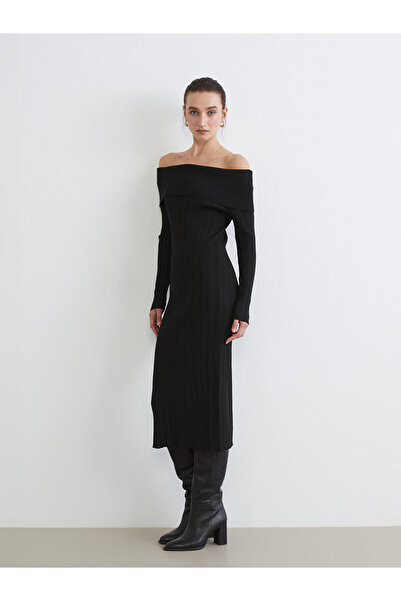 LC Waikiki فستان تريكو برقبة قارب من فيجن نيو سيزون