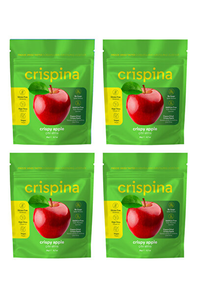 Crispina Daily 4 عبوات من التفاح المجفف بالتجميد، والفواكه المجففة، والتجميد ...