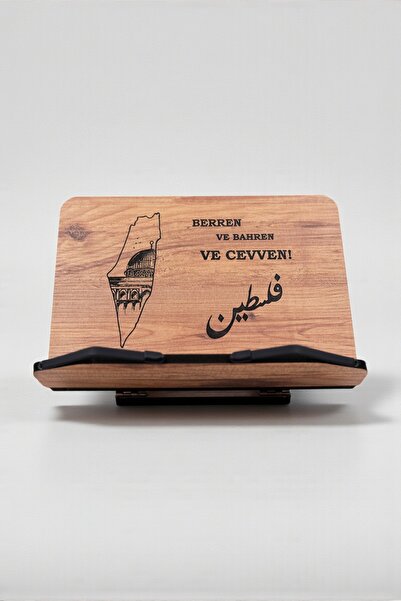 İsfahan TA Kitap Okuma Standı Masaüstü Ahşap Kuran Rahlesi Tablet Tutucu