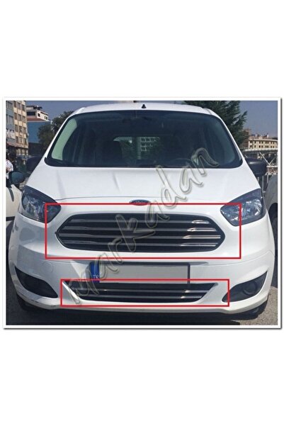 DB Chrome Ford Tourneo Courier Ön Panjur Nikelajı 2014-2017 Set 6 Parça P.Çelik