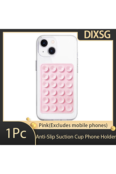 Choice Pink Silicone Suction Phone Mount – Non-Slip Stand for Selfies & Videos