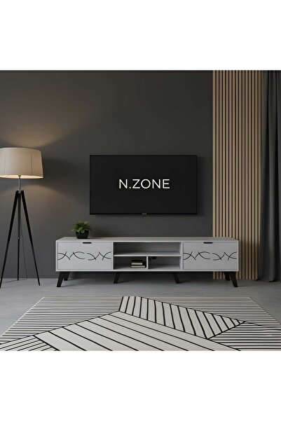 NZONE STORE Elegant wooden TV stand with a touch of luxury: 180*45*40 cm