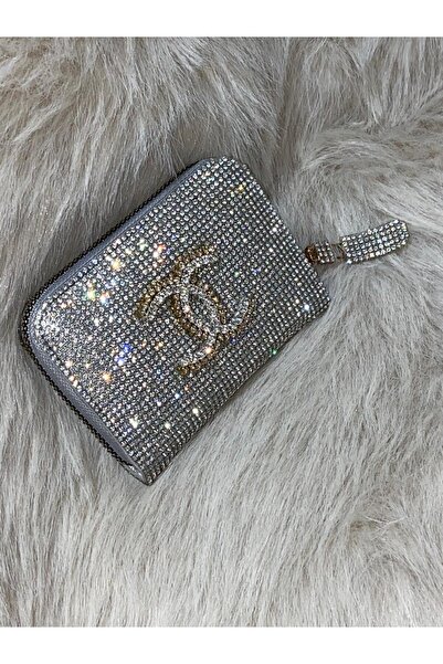 Lüks Taş Taşlı Cuzdan (GÜMÜŞ)