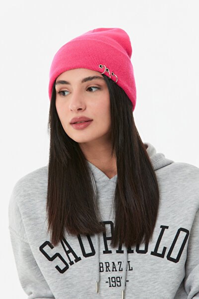 Fulla Moda Unisex Basic Beret with Piercing