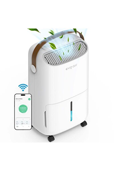 EvoAir Dezumidificator Evoair, NovaDry 12 Smart, 12l/24h, Ionizare, Rezervor ...