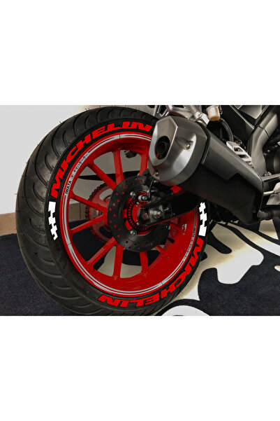 Performance Stickers Michelin Motorsiklet Lastik Yanağı Yazısı Stiker 8 Adet ...