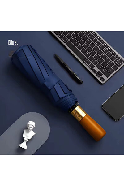 Sarıkaya Şemsiye Ahşap Saplı 10 Telli Luxury Şemsiye