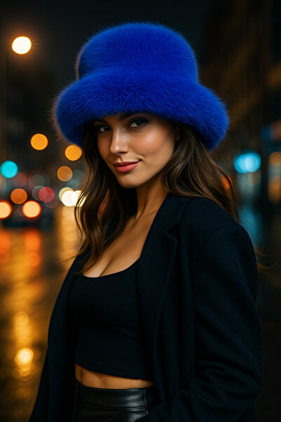 Luminos Butik Plush Adjustable Bucket Hat-Beanie Spk1142