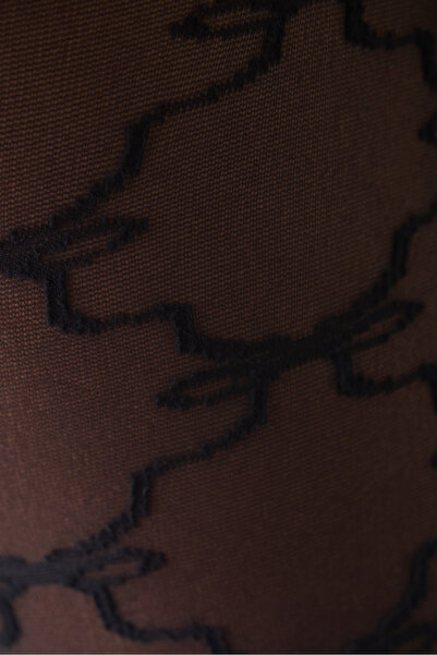 Penti Black Scarlet Ribbon Pantyhose