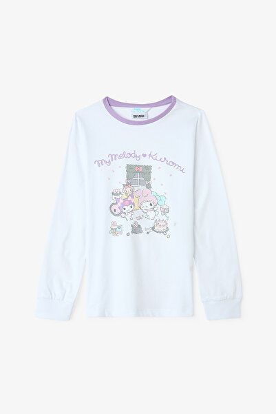 Penti Lila Kız Çocuk Kuromi Friends Uzun Kollu Pamuklu Pijama Takımı