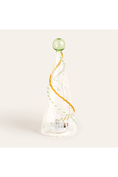 Zsa Zsa Zsu Henan Borosilikat Cam Dekoratif Aydınlatma 20 Cm Şeffaf - Sarı