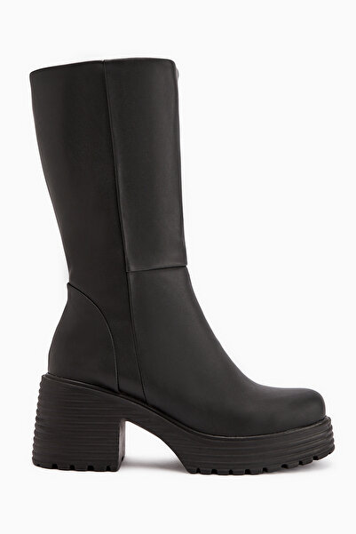 Limoya حذاء نسائي طويل ذو نعل سميك أسود من Roseann، حذاء نسائي