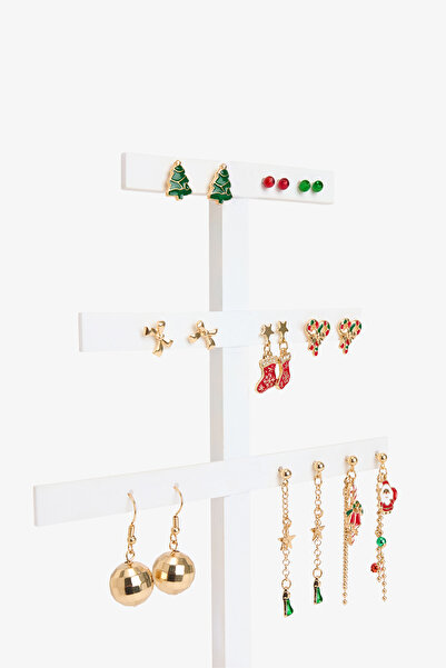 Penti Altın Rengi Happy Year 10'lu Küpe Seti