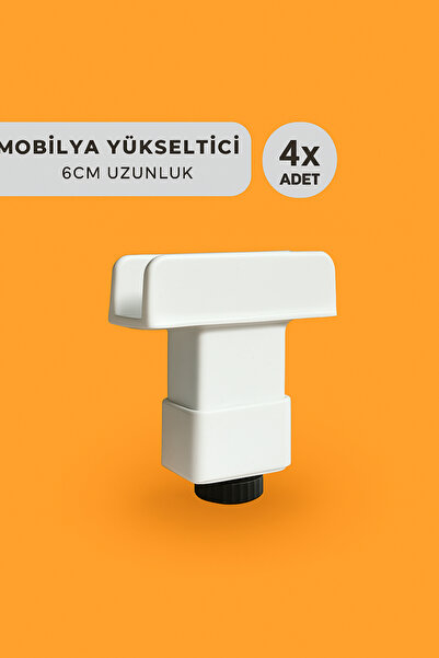 Fatih 6 cm Yükseltici Mobilya Ayağı - U Meşe Ayak (4 Adet)