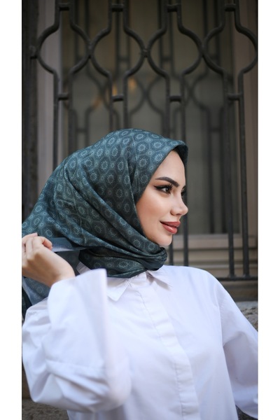 efdal şal eşarp Μοτίβο μωσαϊκού Εισαγόμενο βαμβακερό κασκόλ