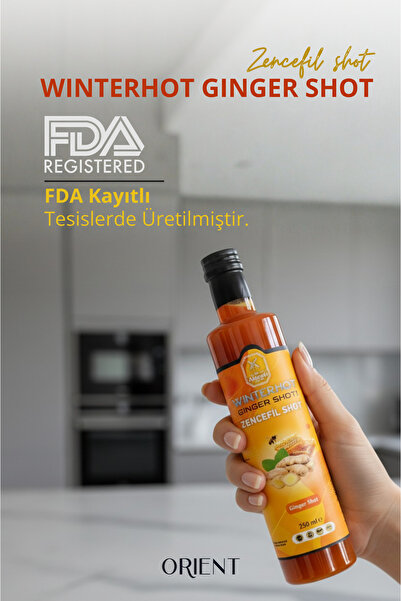 Alaçatı Değirmeni Ginger shot, Zencefil, Zerdeçal, Karanfil, Bal, Nane Özü, Hibiskus, Kara Mürver, C Vit 250ml İçecek