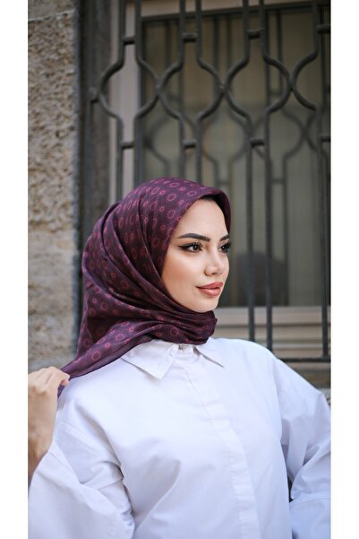 efdal şal eşarp Mosaic Pattern Imported Cotton Scarf