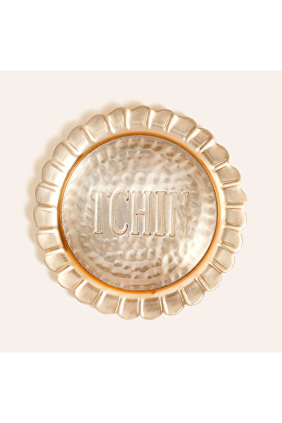 Zsa Zsa Zsu Nanpur Metal Bardak Altlığı 11x11x6 Cm Altın