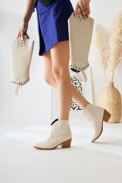 Limoya Caarina Beige Removable Conch Γυναικείες Μπότες-Γυναικείες Μπότες, Γυν...